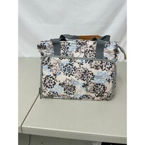 Teamoy Knitting Shoulder Tote Bag w/ Inner Divider Pockets Dandelion Floral